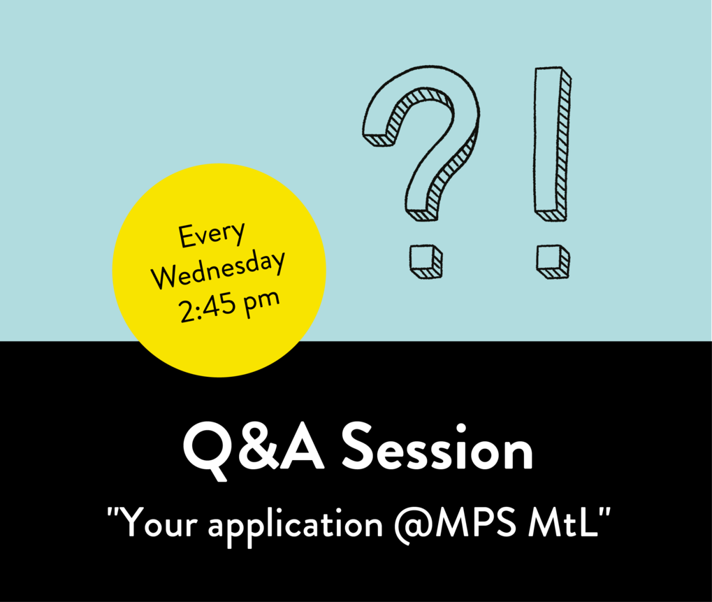 Q&amp;A session "Your application @MPS MtL"