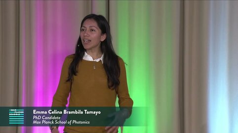 Emma Brambila Tamayo, PhD Candidate of the Max Planck School of Photonics, held an inspiring talk about why it is crucial to further investigate upon the field of Enhanced Quantum Imaging.
