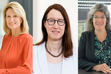 Die drei neuen Entscheiderinnen im strategisch wichtigsten Gremium der Max Planck Schools: Prof. Anja Steinbeck, Prof. Ulrike Cress, and Prof. Anita Schöbel
