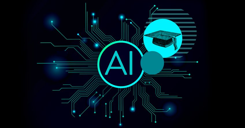 Seeking ambitious proposals for a new Max Planck School in AI AI logo surrounded by abstract circuit lines, indicating technology. A graduation cap symbolizes education in artificial intelligence.