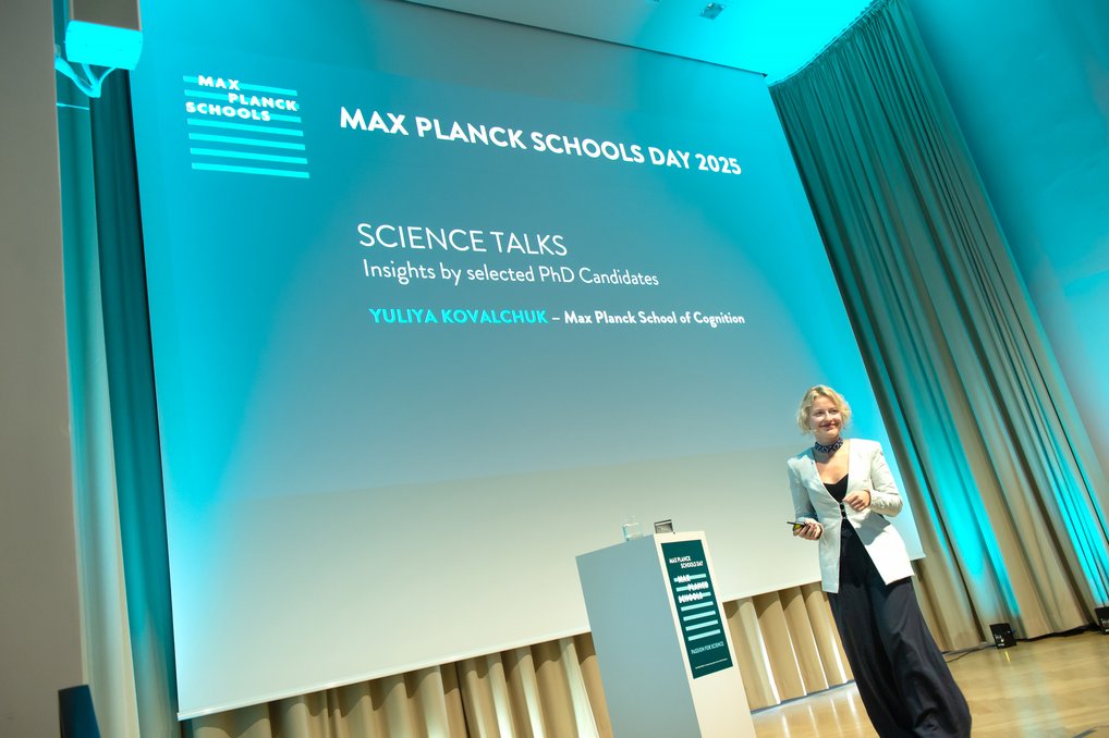 Präsentation beim Max Planck Schools Day 2025 mit Science Talks.